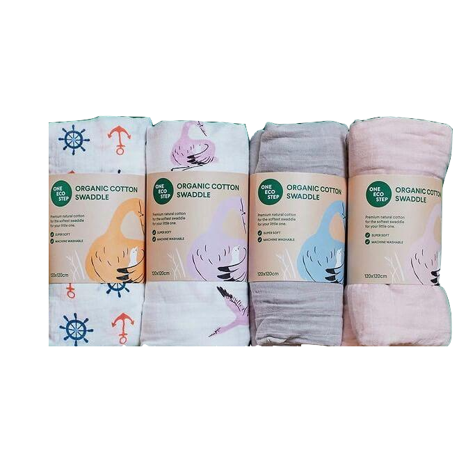 Organic Cotton Muslin Swaddle (Pack of 4)