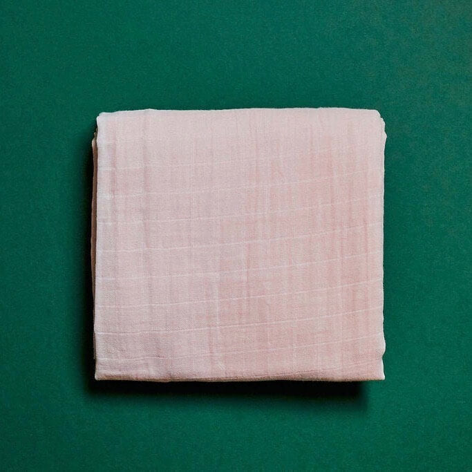 Organic Cotton Swaddle - Pink 2